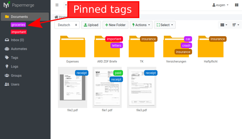 pinned tags