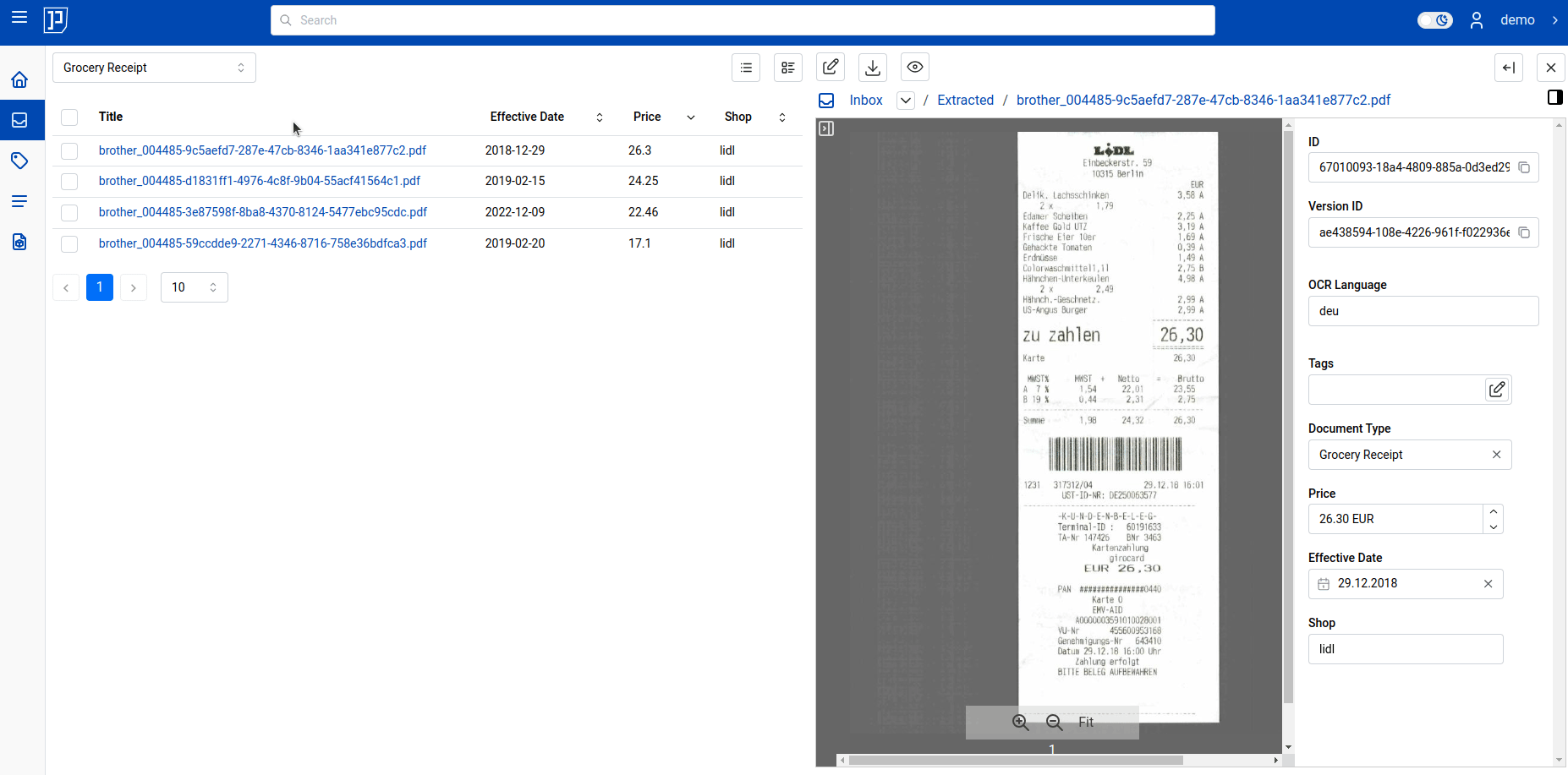 custom fields browsing